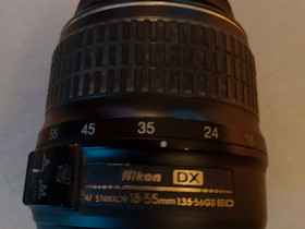 Nikon 18-55mm 3.5-5.6 Af-s DX Nikkor, Objektiivit, Kamerat ja valokuvaus, Hollola, Tori.fi