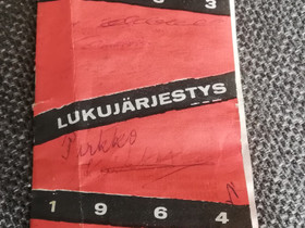 Lukujärjestys 1963-1964, Muu keräily, Keräily, Kontiolahti, Tori.fi