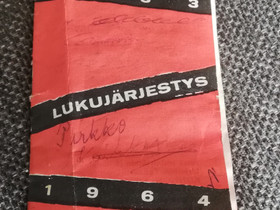 Lukujärjestys 1963-1964, Muu keräily, Keräily, Kontiolahti, Tori.fi Lukujärjestys 1963-1964, Muu keräily, Keräily, Kontiolahti, Tori.fi