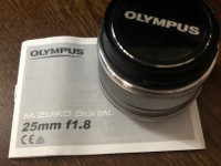 Olympus M.Zuiko Digital 25mm f/1.8 - objektiivi