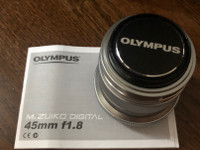 Olympus 45mm f1.8 MSC M.Zuiko Digital - objektiivi