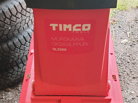 Timco sl2500 leikkaava oksasilppuri, Leikkurit ja koneet, Piha ja puutarha, Turku, Tori.fi