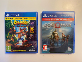 Crash Bandicoot 3 ja God of War, Pelikonsolit ja pelaaminen, Viihde-elektroniikka, Tampere, Tori.fi Crash Bandicoot 3 ja God of War, Pelikonsolit ja pelaaminen, Viihde-elektroniikka, Tampere, Tori.fi