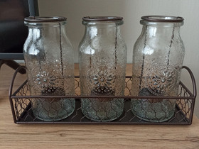 PartyLite vanhanajan maitopullot-somiste, Sisustustavarat, Sisustus ja huonekalut, Pori, Tori.fi PartyLite vanhanajan maitopullot-somiste, Sisustustavarat, Sisustus ja huonekalut, Pori, Tori.fi