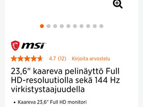 Msi optix 144hz 1ms, Oheislaitteet, Tietokoneet ja lisälaitteet, Pori, Tori.fi Msi optix 144hz 1ms, Oheislaitteet, Tietokoneet ja lisälaitteet, Pori, Tori.fi