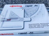 Rotring Rapid A4 piirtopöytä + tarvikkeita