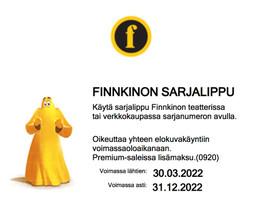 Finnkino sarjaliput 5 kpl, Keikat, konsertit ja tapahtumat, Matkat ja liput, Hankasalmi, Tori.fi Finnkino sarjaliput 5 kpl, Keikat, konsertit ja tapahtumat, Matkat ja liput, Hankasalmi, Tori.fi
