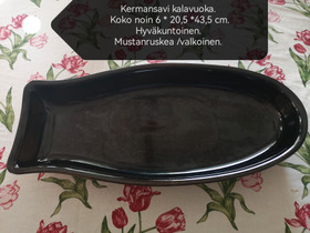 Kermansavi mustanruskea / valkoinen kalavuoka, Tarjoiluastiat, Keittiötarvikkeet ja astiat, Salo, Tori.fi Kermansavi mustanruskea / valkoinen kalavuoka, Tarjoiluastiat, Keittiötarvikkeet ja astiat, Salo, Tori.fi