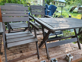 Pöytä+3/tuolia menee kasaan., Pihakalusteet ja grillit, Piha ja puutarha, Äänekoski, Tori.fi Pöytä+3/tuolia menee kasaan., Pihakalusteet ja grillit, Piha ja puutarha, Äänekoski, Tori.fi