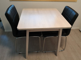 Pieni ruokapöytä ja 2 tuolia, Pöydät ja tuolit, Sisustus ja huonekalut, Tervola, Tori.fi