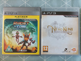 PS3 Ni No Kuni / Ratchet & Clank, Pelikonsolit ja pelaaminen, Viihde-elektroniikka, Tampere, Tori.fi PS3 Ni No Kuni / Ratchet & Clank, Pelikonsolit ja pelaaminen, Viihde-elektroniikka, Tampere, Tori.fi