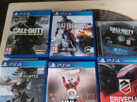 9kpl Ps4 pelejä, Pelikonsolit ja pelaaminen, Viihde-elektroniikka, Hattula, Tori.fi 9kpl Ps4 pelejä, Pelikonsolit ja pelaaminen, Viihde-elektroniikka, Hattula, Tori.fi