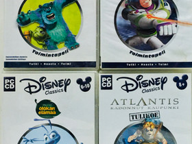 Disney Classics toimintapelejä 4 kpl, Tietokoneohjelmat, Tietokoneet ja lisälaitteet, Helsinki, Tori.fi
