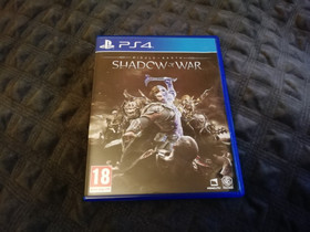 PS4 peli - Middle Earth Shadow of War, Pelikonsolit ja pelaaminen, Viihde-elektroniikka, Liperi, Tori.fi PS4 peli - Middle Earth Shadow of War, Pelikonsolit ja pelaaminen, Viihde-elektroniikka, Liperi, Tori.fi