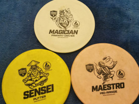 Kolme frisbeegolf kiekkoa, Muu urheilu ja ulkoilu, Urheilu ja ulkoilu, Rauma, Tori.fi Kolme frisbeegolf kiekkoa, Muu urheilu ja ulkoilu, Urheilu ja ulkoilu, Rauma, Tori.fi