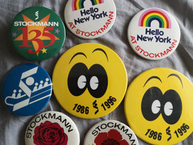 Stockmann rintamerkit 8 kpl pinssit retro, Muu keräily, Keräily, Oulu, Tori.fi Stockmann rintamerkit 8 kpl pinssit retro, Muu keräily, Keräily, Oulu, Tori.fi
