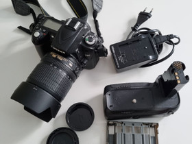 Nikon D90 + Nikkor AF-S 18-105mm VR + akkukahva, Kamerat, Kamerat ja valokuvaus, Kontiolahti, Tori.fi