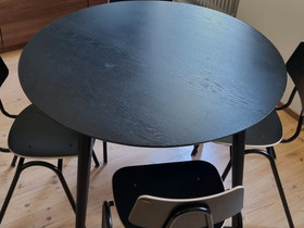 Aino ruokapöytä, 100 cm, musta tammi, Pöydät ja tuolit, Sisustus ja huonekalut, Helsinki, Tori.fi