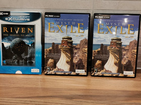 Riven & Myst III Exile -pelit, Tietokoneohjelmat, Tietokoneet ja lisälaitteet, Paimio, Tori.fi Riven & Myst III Exile -pelit, Tietokoneohjelmat, Tietokoneet ja lisälaitteet, Paimio, Tori.fi