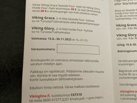 Viking Line lahjakortti (Grace / Glory), Matkat, risteilyt ja lentoliput, Matkat ja liput, Espoo, Tori.fi Viking Line lahjakortti (Grace / Glory), Matkat, risteilyt ja lentoliput, Matkat ja liput, Espoo, Tori.fi