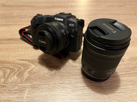 Canon EOS RP- kamera+2xobjektiivi+laukku