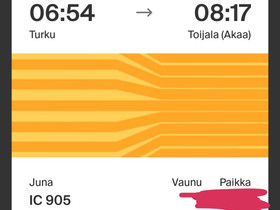 Opiskelijalippu 1.10.2022 Turku-Tikkurila, Matkat, risteilyt ja lentoliput, Matkat ja liput, Vaasa, Tori.fi Opiskelijalippu 1.10.2022 Turku-Tikkurila, Matkat, risteilyt ja lentoliput, Matkat ja liput, Vaasa, Tori.fi