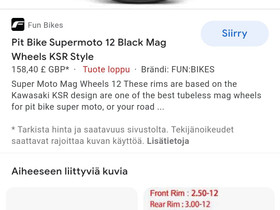 12" Smotot crossiin, Muut motot, Moto, Sastamala, Tori.fi 12" Smotot crossiin, Muut motot, Moto, Sastamala, Tori.fi