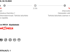 Onnibus Helsinki-Tampere 4.10. bussilippu, Matkat, risteilyt ja lentoliput, Matkat ja liput, Helsinki, Tori.fi Onnibus Helsinki-Tampere 4.10. bussilippu, Matkat, risteilyt ja lentoliput, Matkat ja liput, Helsinki, Tori.fi
