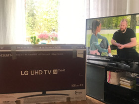 LG 43 UHD 4K Smart älytelevisio, Televisiot, Viihde-elektroniikka, Tampere, Tori.fi