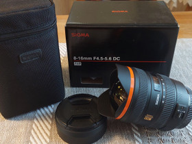 Sigma 8-16mm 4.5-5.6 (Canon EF-S), Objektiivit, Kamerat ja valokuvaus, Rauma, Tori.fi