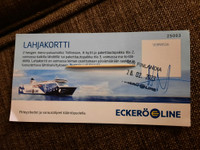 Eckeröl Linen matkalippu Tallinnaan.