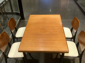 Teak ruokaryhmä 60 luvulta., Pöydät ja tuolit, Sisustus ja huonekalut, Kokkola, Tori.fi Teak ruokaryhmä 60 luvulta., Pöydät ja tuolit, Sisustus ja huonekalut, Kokkola, Tori.fi