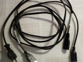 Tietokoneen USB + virtajohto, Oheislaitteet, Tietokoneet ja lisälaitteet, Kajaani, Tori.fi Tietokoneen USB + virtajohto, Oheislaitteet, Tietokoneet ja lisälaitteet, Kajaani, Tori.fi