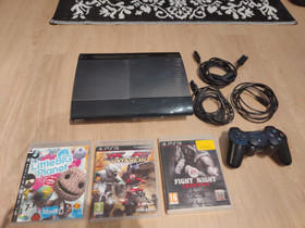 PS3 super slim 500GB pelipaketti, Pelikonsolit ja pelaaminen, Viihde-elektroniikka, Hyvinkää, Tori.fi PS3 super slim 500GB pelipaketti, Pelikonsolit ja pelaaminen, Viihde-elektroniikka, Hyvinkää, Tori.fi