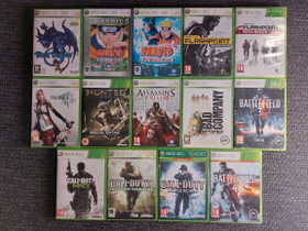 Xbox 360 pelejä, Pelikonsolit ja pelaaminen, Viihde-elektroniikka, Tuusula, Tori.fi
