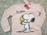 Roosa Snoopy paita 110cm