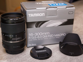 Tamron 16-300mm F/3.5-6.3 Di II PZD Macro Sony A, Objektiivit, Kamerat ja valokuvaus, Kuopio, Tori.fi Tamron 16-300mm F/3.5-6.3 Di II PZD Macro Sony A, Objektiivit, Kamerat ja valokuvaus, Kuopio, Tori.fi