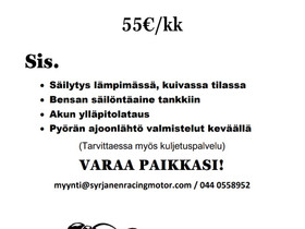 Moottoripyörän Talvisäilytys, Ulvila, Palvelut, Ulvila, Tori.fi