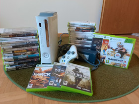 Valkoinen Xbox360 ja pelejä, Pelikonsolit ja pelaaminen, Viihde-elektroniikka, Helsinki, Tori.fi Valkoinen Xbox360 ja pelejä, Pelikonsolit ja pelaaminen, Viihde-elektroniikka, Helsinki, Tori.fi