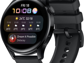 Huawei Watch 3 Active Edition älykello 46 mm (must, Muu viihde-elektroniikka, Viihde-elektroniikka, Kouvola, Tori.fi