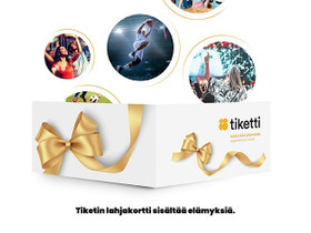 Tiketti lahjakortti, Keikat, konsertit ja tapahtumat, Matkat ja liput, Tampere, Tori.fi Tiketti lahjakortti, Keikat, konsertit ja tapahtumat, Matkat ja liput, Tampere, Tori.fi