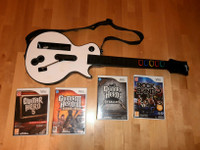 Guitar Hero Les Paul kitara ja pelejä / Wii
