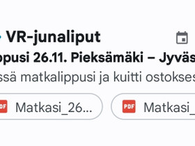 Junaliput Jkl, Matkat, risteilyt ja lentoliput, Matkat ja liput, Pieksämäki, Tori.fi