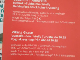 Viking Line lippu, Matkat, risteilyt ja lentoliput, Matkat ja liput, Turku, Tori.fi Viking Line lippu, Matkat, risteilyt ja lentoliput, Matkat ja liput, Turku, Tori.fi
