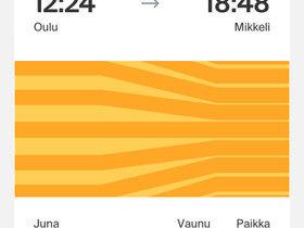Junalippu 1.12.22 Oulu - Mikkeli, Matkat, risteilyt ja lentoliput, Matkat ja liput, Puumala, Tori.fi Junalippu 1.12.22 Oulu - Mikkeli, Matkat, risteilyt ja lentoliput, Matkat ja liput, Puumala, Tori.fi