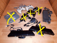 Xbox 360 tarvikkeita (7-15e/kpl)