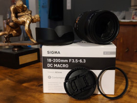 Sigma 18-200mm F3.5-6.3 DC makro, Objektiivit, Kamerat ja valokuvaus, Hattula, Tori.fi