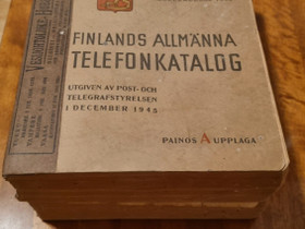 Suomen Puhelinluettelo 1945, Muu keräily, Keräily, Kokkola, Tori.fi Suomen Puhelinluettelo 1945, Muu keräily, Keräily, Kokkola, Tori.fi