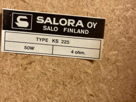 Salora KS225 kaiutin, Muu viihde-elektroniikka, Viihde-elektroniikka, Vantaa, Tori.fi Salora KS225 kaiutin, Muu viihde-elektroniikka, Viihde-elektroniikka, Vantaa, Tori.fi