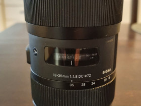 Sigma Art 18-35mm F/1.8 DC HSM (Nikon), Objektiivit, Kamerat ja valokuvaus, Kontiolahti, Tori.fi Sigma Art 18-35mm F/1.8 DC HSM (Nikon), Objektiivit, Kamerat ja valokuvaus, Kontiolahti, Tori.fi